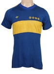 Diego Maradona Historic Multiple Match Worn Boca Juniors Jersey 10/11/1981 Over 2 Goals Scored (MEARS)