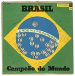 Brazil 1958 “Campeao Do Mundo” World Cup Team Signed Rookie Album Earliest Pele Autograph with Full Name (JSA)