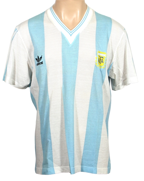 Diego Maradona 1990 World Cup Match Worn Jersey Against Romania 6/18/1990 1 Assist (Resolution Photomatching)