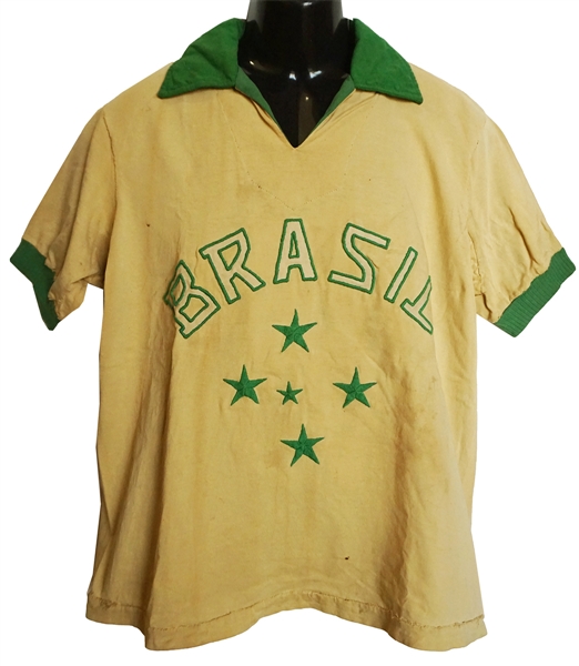 Pele 1959 Match Worn Brazil National Team Home Model Jersey (Ex-Teammate LOA)