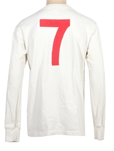 George Best 1967 Match Worn & Signed Away Jersey (Ex-Teammate William Foulkes Provenance & JSA)