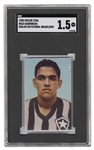 1955 Vecchi LTDA Garrincha Rookie Card Idolos Do Futebol #523 SGC 1.5