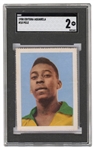 1958 Editora Aquarela Pele Rookie Card #10 Black Number SGC 2