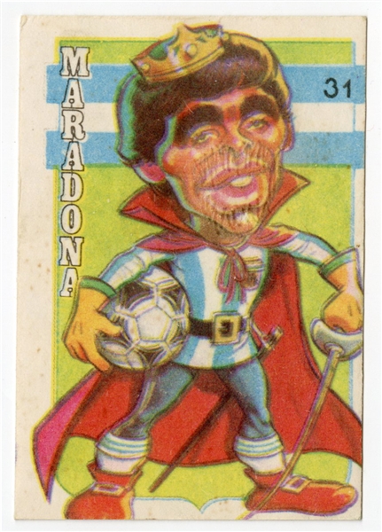 1979 Crack Super Futbol # 31 Diego Maradona Rookie Card