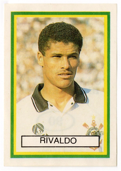 1993 Panini Abril Campeonato Brasileiro #90 Rivaldo Rookie Card Pack Fresh