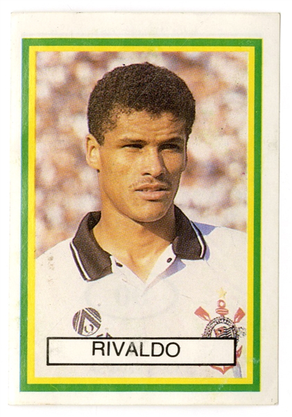 1993 Panini Abril Campeonato Brasileiro #90 Rivaldo Rookie Card Pack Fresh