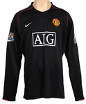 Cristiano Ronaldo Match Worn 2007-2008 Manchester United Black AIG Jersey