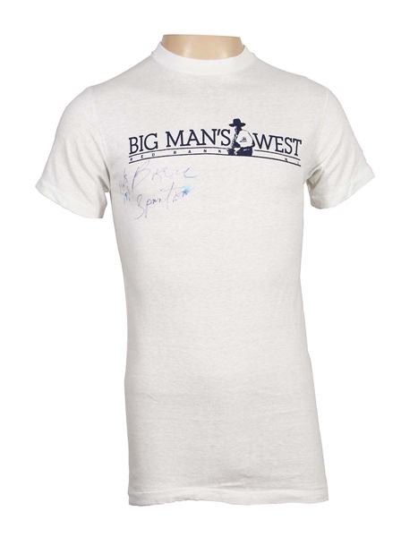 Bruce Springsteen Signed Rare Clarence Clemons "Big Mans West" T-Shirt