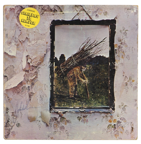 Led Zeppelin John Bonham Signed “Led Zeppelin IV” Album (REAL)