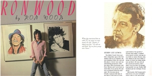 Ronnie Wood 1988 Signed Original “Jerry Lee Lewis” Painting