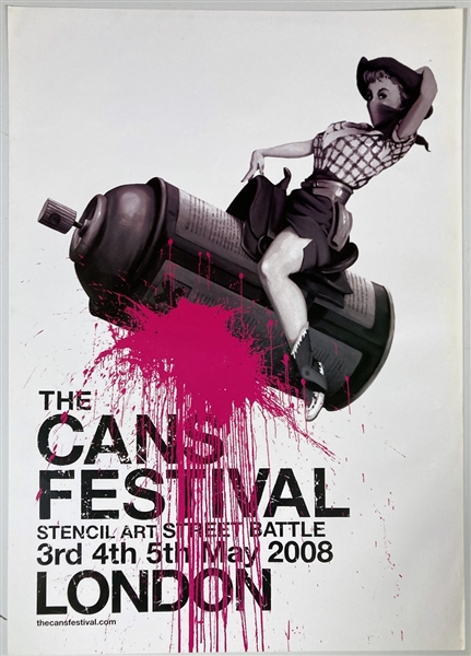 Banksy Original Cans Festival 2008 Poster