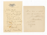 Actor Francis Wilson Autograph Letters Signed (ALS-3) JSA