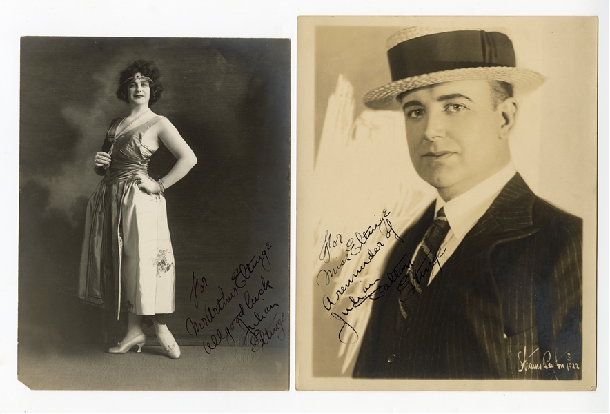 Julian Eltinge (Female Impersonator) Signed Photographs (2)