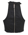 Katy Perry MTV Video Music Awards Promo Video & Interview Worn Black Leather Cross Crop Top