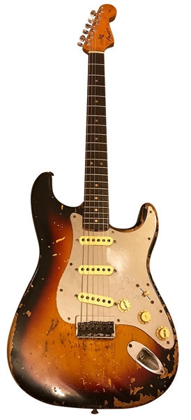 Eric Clapton Stage Played 1964 Fender Stratocaster with Chrome Pickguard Played in 1976