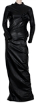 Lady Gaga Japanese TV interview worn Charlie Le Mindu Haute Couture stunning long black dress, with a sculpted hand covering the left breast. Gaga is pictured here wearing the dress. Very good...