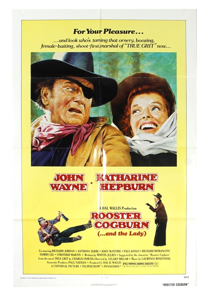 "Rooster Cogburn" Original One-Sheet Movie Poster