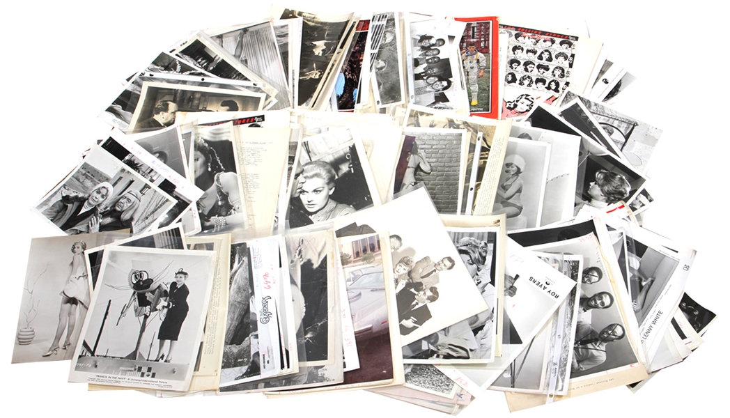 A Large Collection of Original Vintage 8X10 Hollywood Wire Photographs