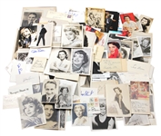 A Large Collection of Vintage Hollywood Signed Items