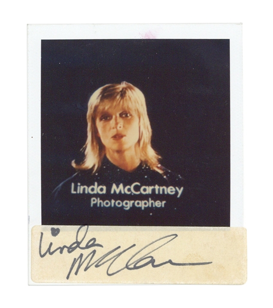 Linda McCartney Signed Original Polaroid Photograph