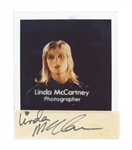 Linda McCartney Signed Original Polaroid Photograph