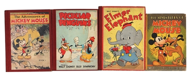 Vintage Disney Books Including Mickey Mouse