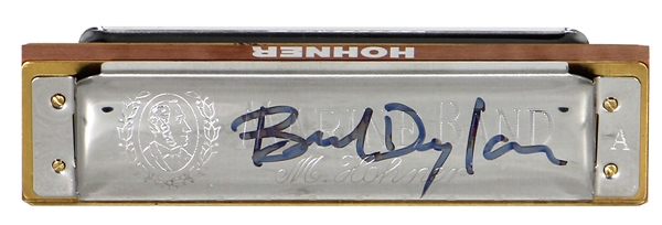 Bob Dylan Signed Hohner Harmonica (REAL & Jeff Rosen)