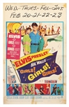 Elvis Presley Original "Girls! Girls! Girls!" Movie Theater Poster