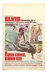 Elvis Presley Original "Easy Come, Easy Go" Movie Theater Poster