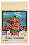 Elvis Presley Original "Paradise - Hawaiian Style" Movie Theater Poster