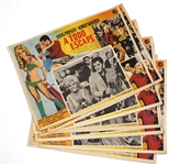 Lot of 7 Elvis Presley Original "Speedway" Mexican Movie Lobby Cards