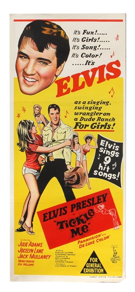 Elvis Presley Original "Tickle Me" Movie Poster