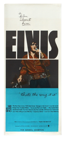 Elvis Presley Original "Thats The Way It Is" Movie Poster