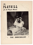 James Dean Signed Original Program for "The Immoralist" His First and Only Broadway Show, Also Signed by Louis Jourdan and Geraldine Page (JSA)