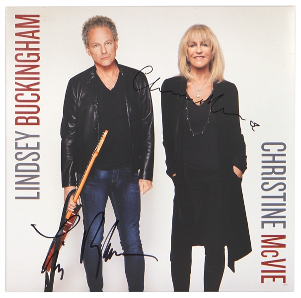 Lindsay Buckingham and Christine McVie Signed "Buckingham McVie" Album (REAL)