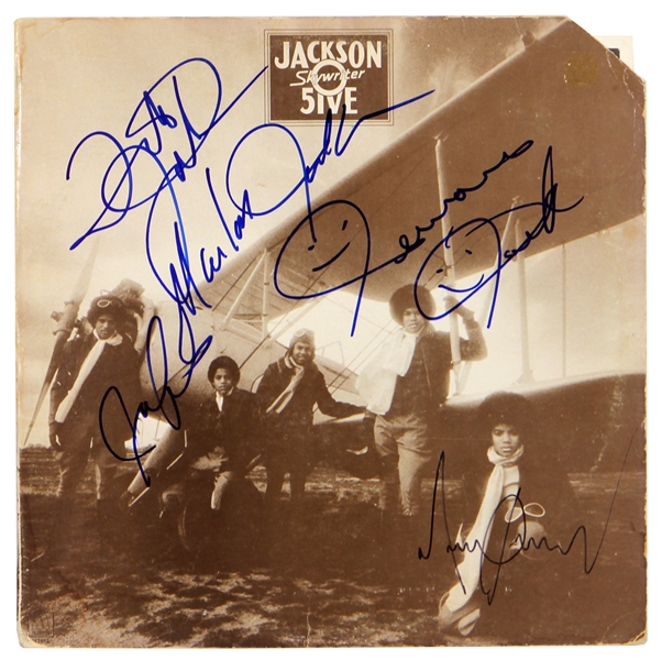 Jackson 5 Signed "Skywriter" Album with Michael Jackson (REAL)