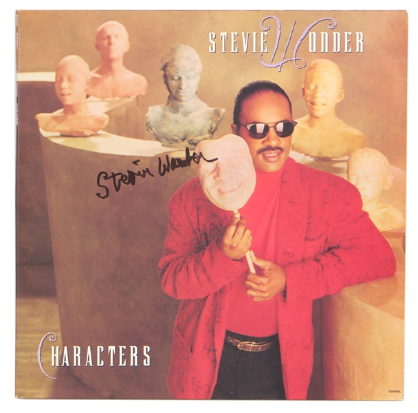 Stevie Wonder Signed "Characters" Album (JSA)