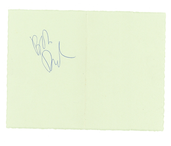 Bob Dylan Signed Autograph Page (REAL)