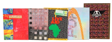 Collection of Concert Programs: Eric Clapton, Paul McCartney, Tom Petty, Live Aid and More (13)