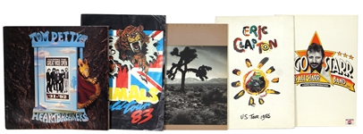 Collection of Concert Programs: Eric Clapton, Paul McCartney, Tom Petty, Live Aid and More (13)