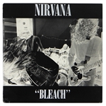 Nirvana “Bleach” Incredibly Rare Original Pressing Rare White Vinyl LP