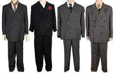 U2 Band Members "Joshua Tour" 1987 Promotional Event Worn Vintage Suits