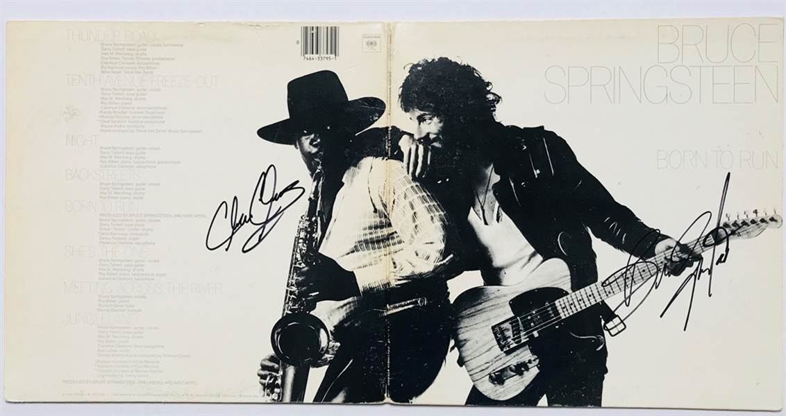 Bruce Springsteen & Clarence Clemens Signed "Born to Run" On Album Gatefold (JSA & REAL)