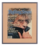 Robert Plant Signed "Rolling Stone" Magazine Cover