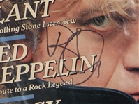 Robert Plant Signed Rolling Stone Magazine Cover