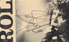 Steven Tyler Signed Rolling Stone Magazine Page