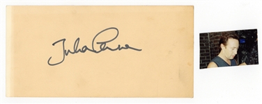 Sean Lennon Signed Into The Sun Promotional Album Cover Print with Julian Lennon Autograph