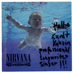Kurt Cobain Signed Nirvana "Nevermind" CD with Incredible Handwritten Message "Kurdt Cobain Professional Songwriter Singer" (REAL)
