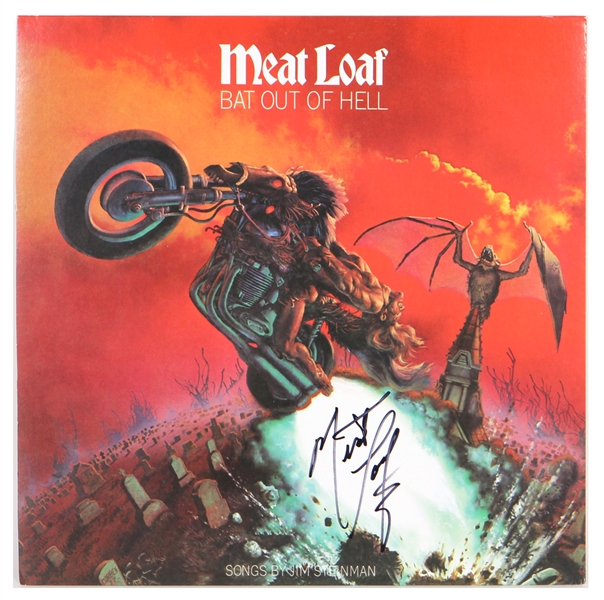 Meat Loaf Signed "Bat Out Of Hell" Album