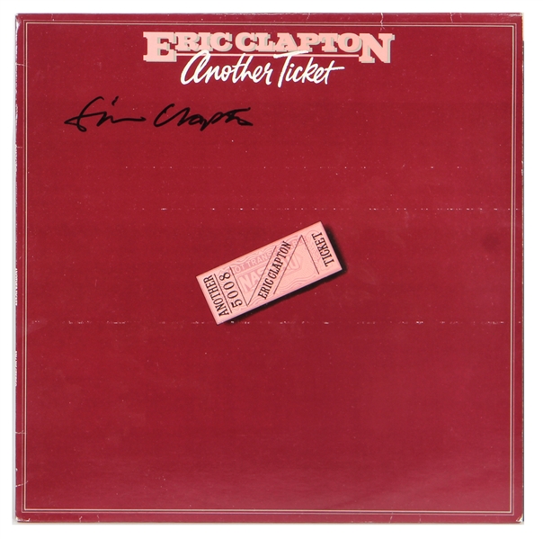 Eric Clapton Vintage Full Signature Signed "Another Ticket" Album